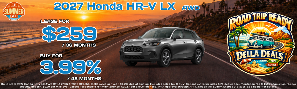 2027 Honda HR-V Inventory in Plattsburgh NY