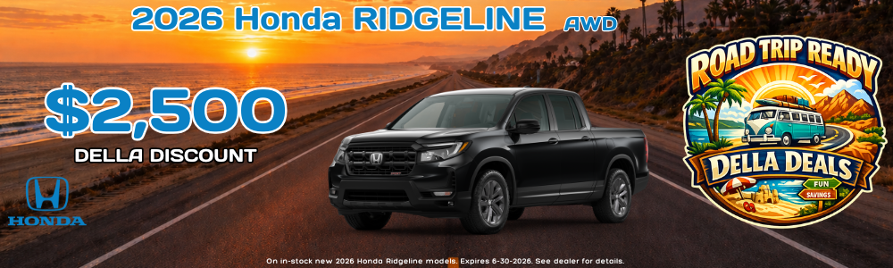 2026 Honda Ridgeline Sale at DELLA Honda in Plattsburgh