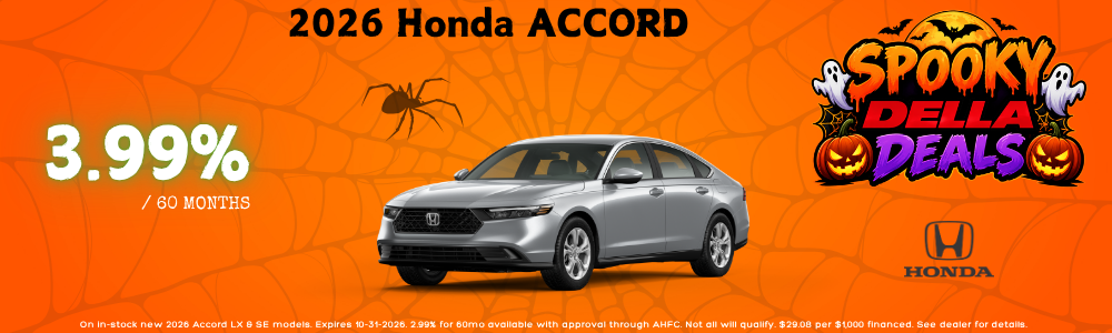 2026 Honda Accord Sedan Sale at DELLA Honda in Plattsburgh