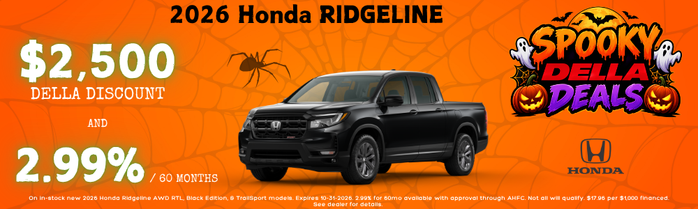 New 2026 Honda Models on sale at DELLA Honda in Plattsburgh