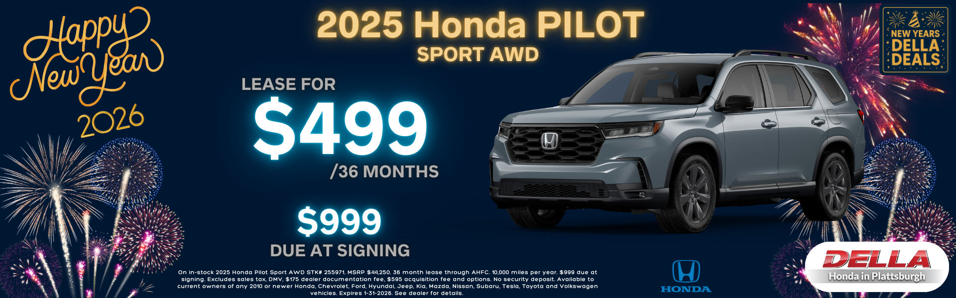 2025 Honda Pilot for sale in Plattsburgh