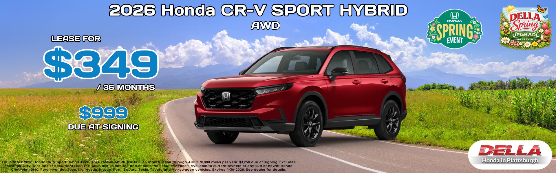 2026 Honda CR-V for sale in Plattsburgh