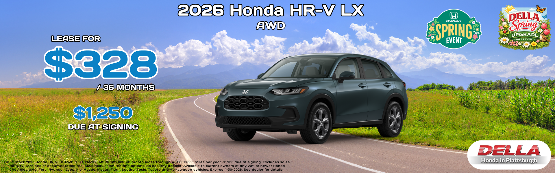 2026 Honda HR-V for sale in Plattsburgh