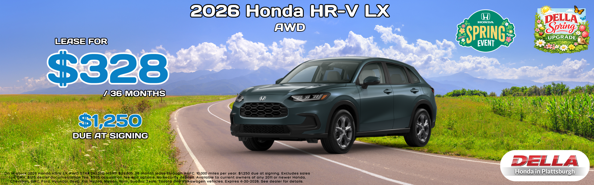 2026 Honda HR-V for sale in Plattsburgh