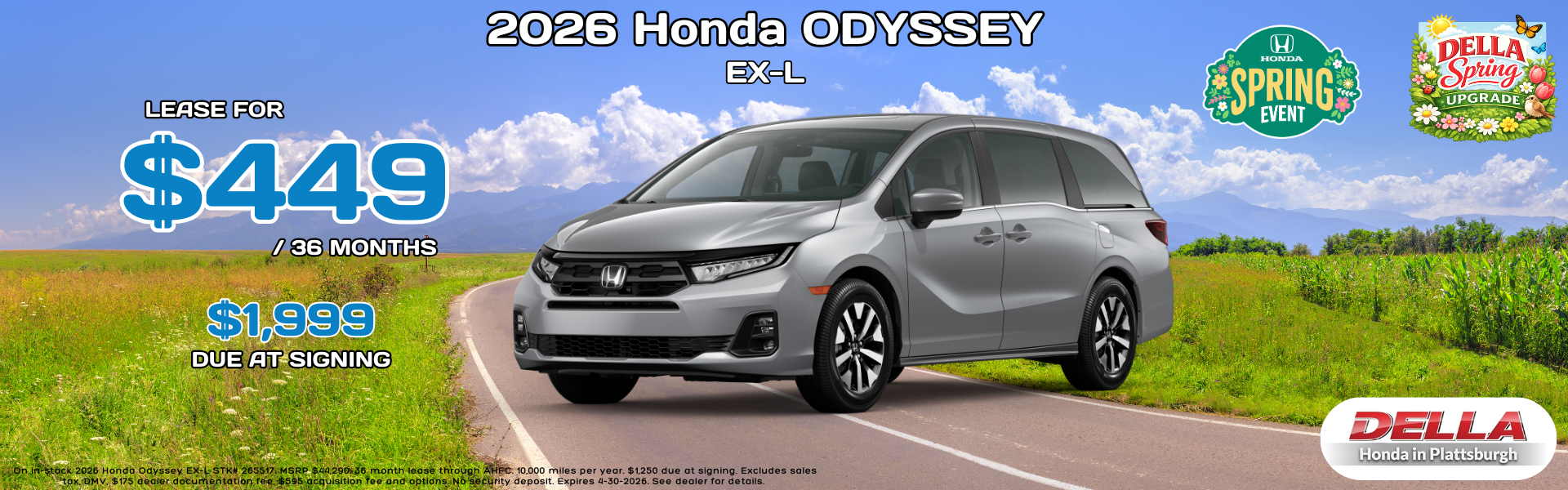 2026 Honda Odyssey for sale near Burlington