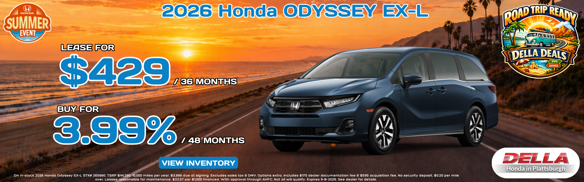 2026 Honda Odyssey for sale in Plattsburgh