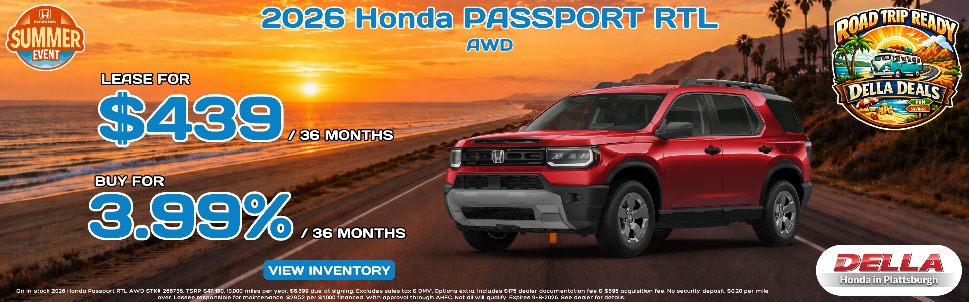 2026 Honda Passport for sale in Plattsburgh