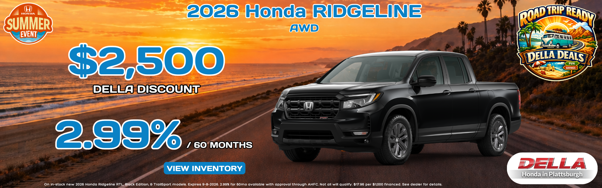 2026 Honda Ridgeline for sale in Plattsburgh