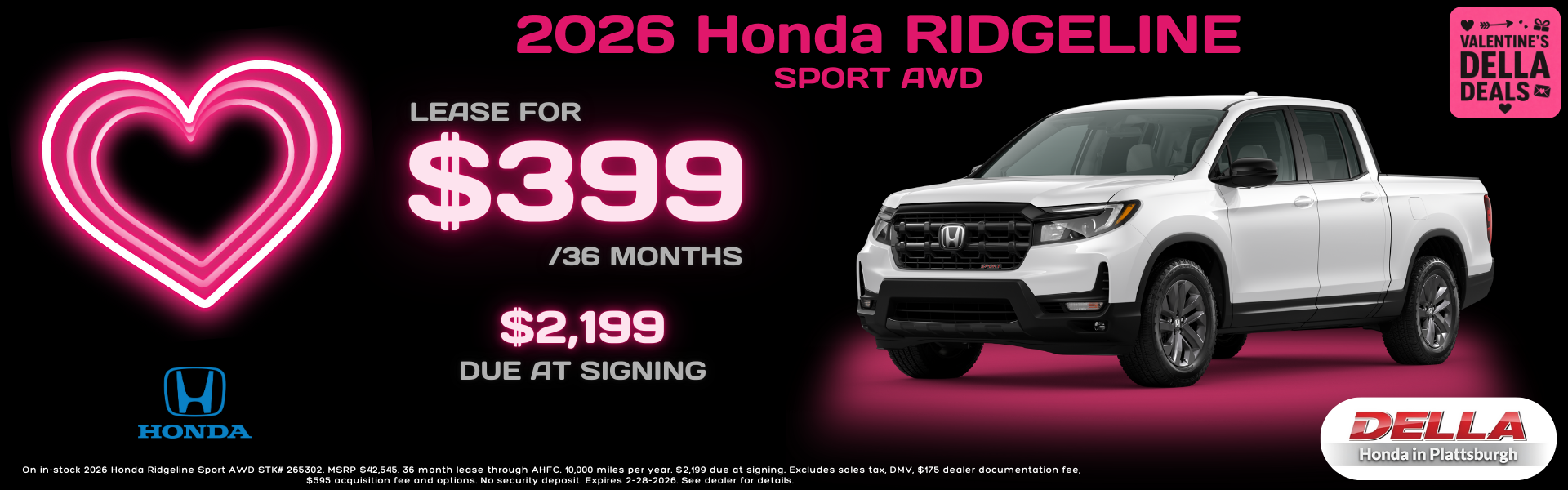 2026 Honda Ridgeline for sale in Plattsburgh