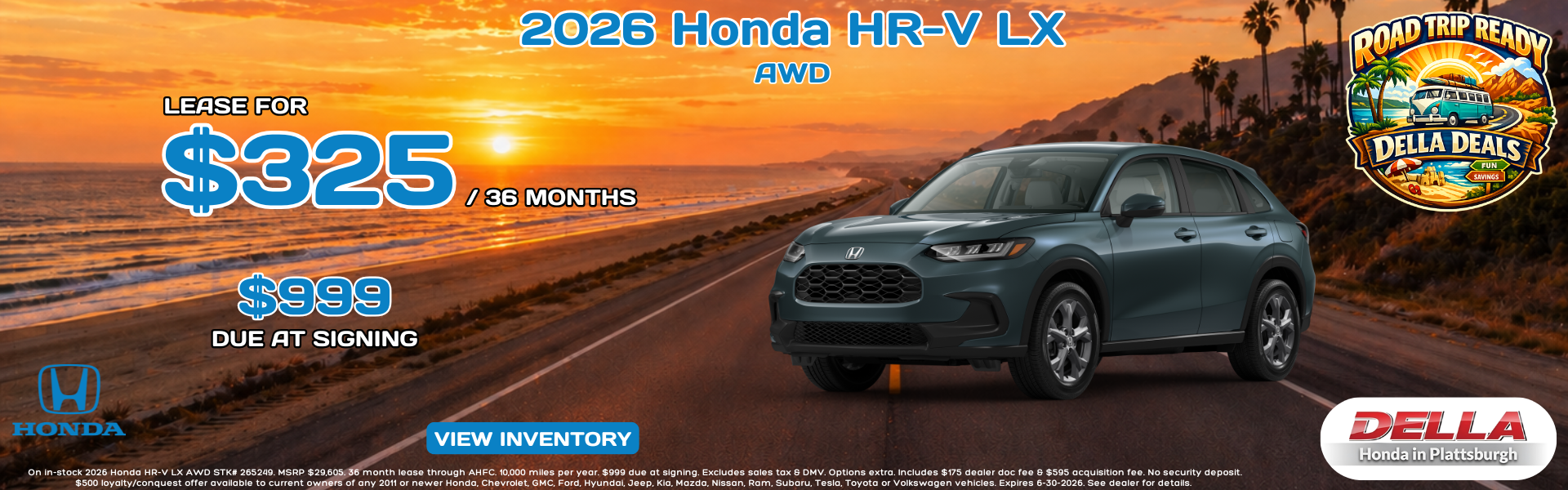 2026 Honda HR-V for sale in Plattsburgh
