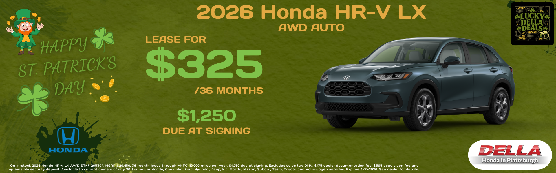 2026 Honda HR-V for sale in Plattsburgh