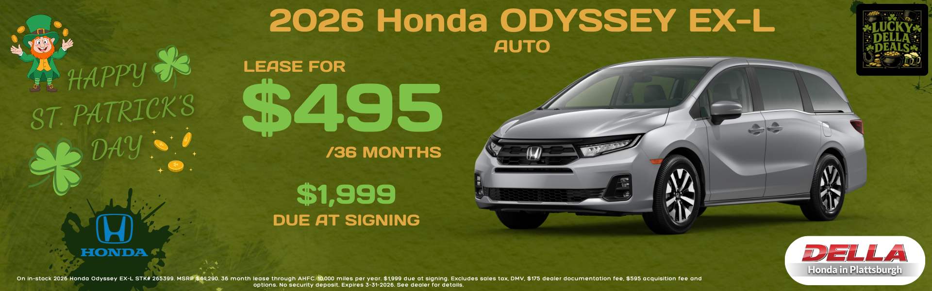 2026 Honda Odyssey for sale near Burlington