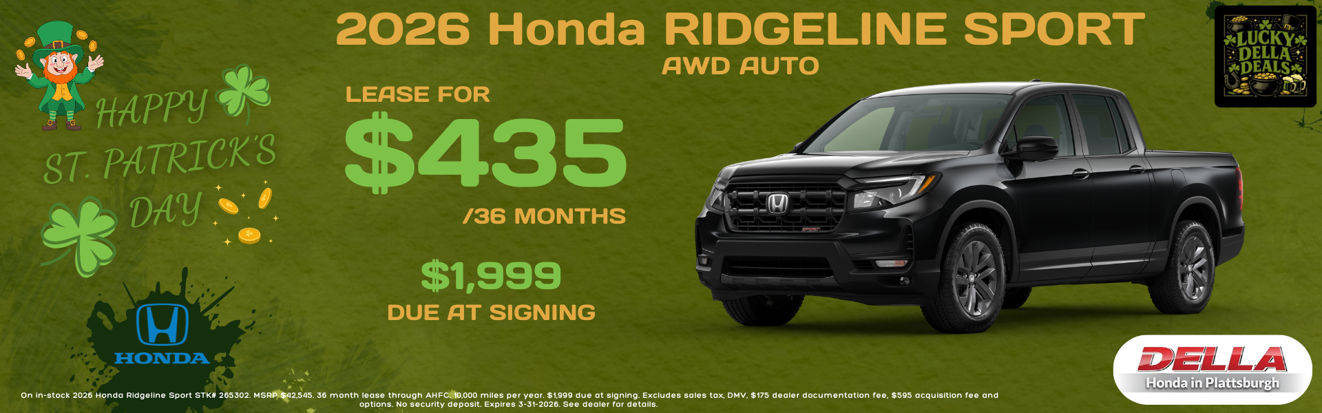 2026 Honda Ridgeline for sale in Plattsburgh