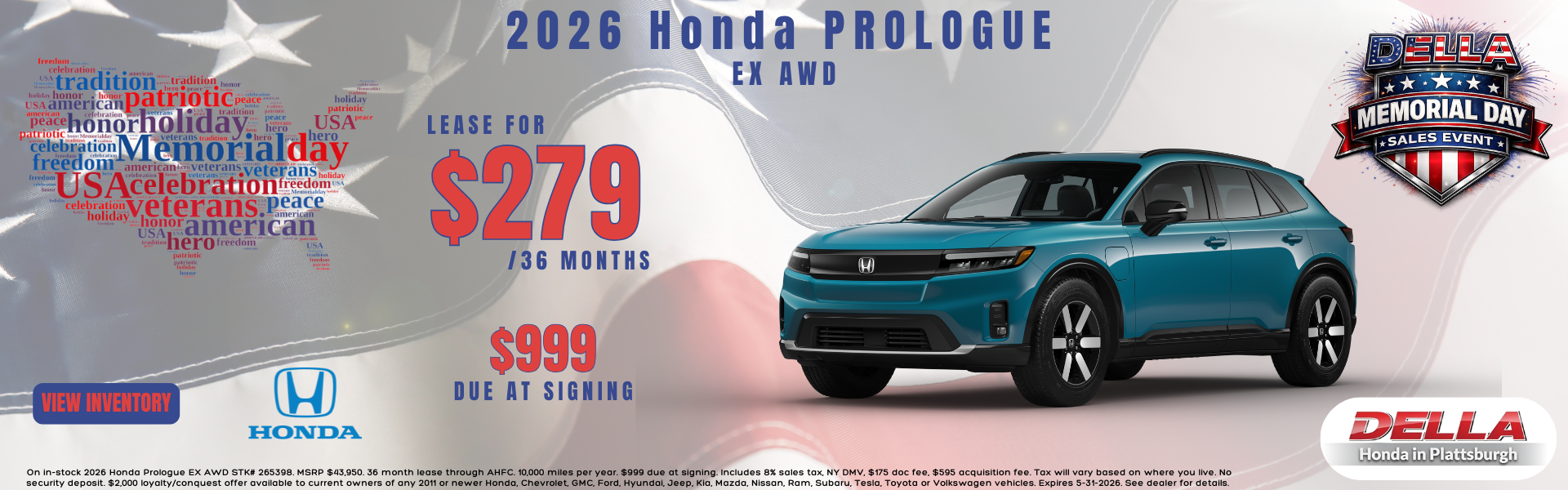 2026 Honda Prologue for sale in Plattsburgh