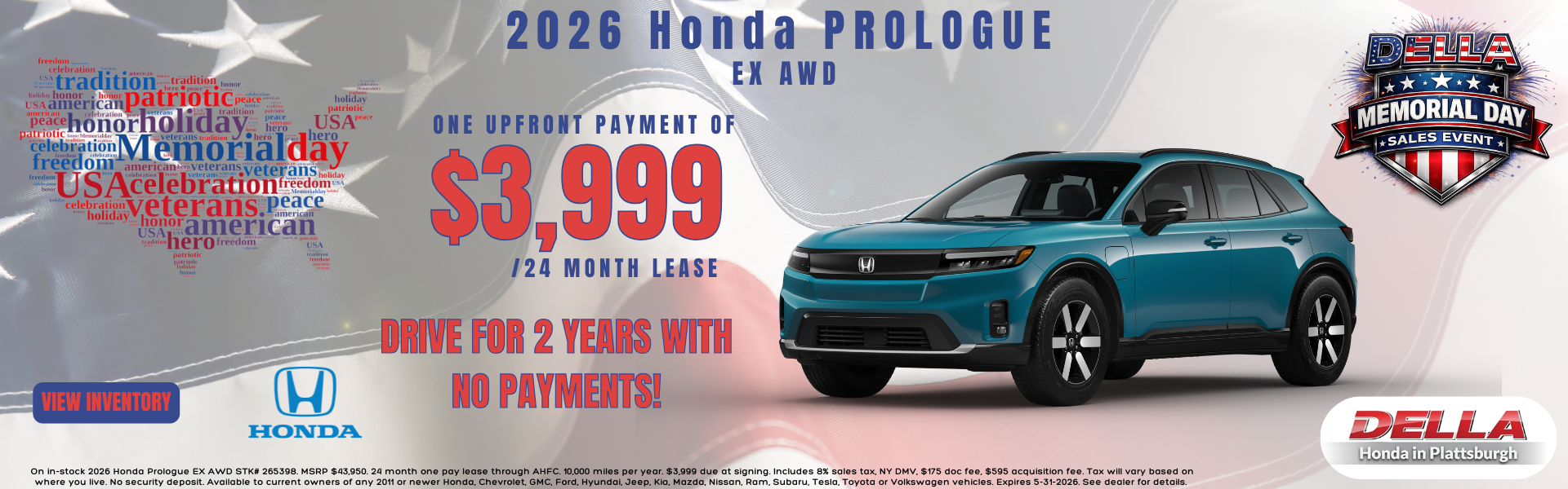 2026 Honda Prologue for sale in Plattsburgh