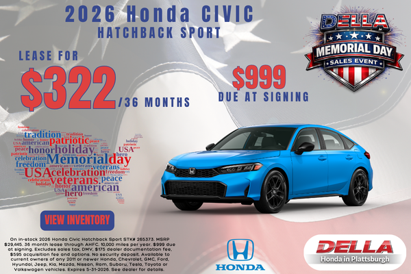 2026 Honda Civic for sale in Plattsburgh