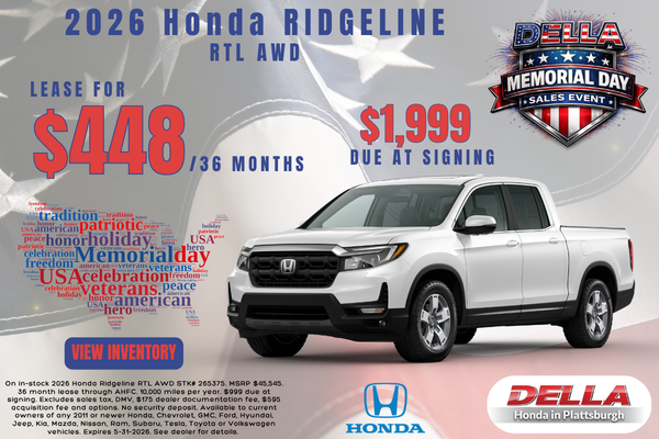2026 Honda Ridgeline for sale in Plattsburgh
