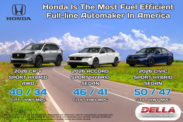 Fuel Efficient Honda models at DELLA Honda