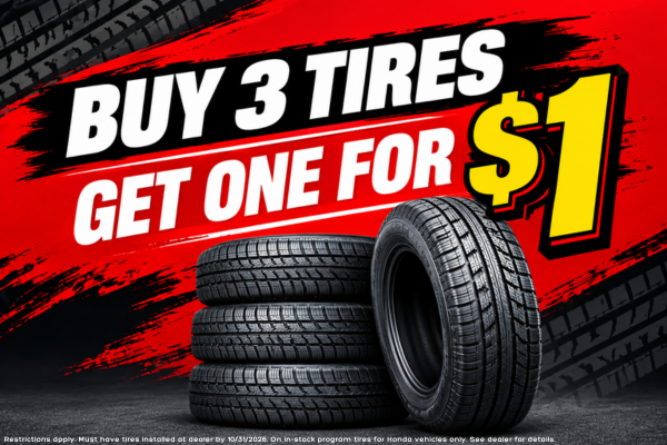 Tire Sale at DELLA Honda Plattsburgh
