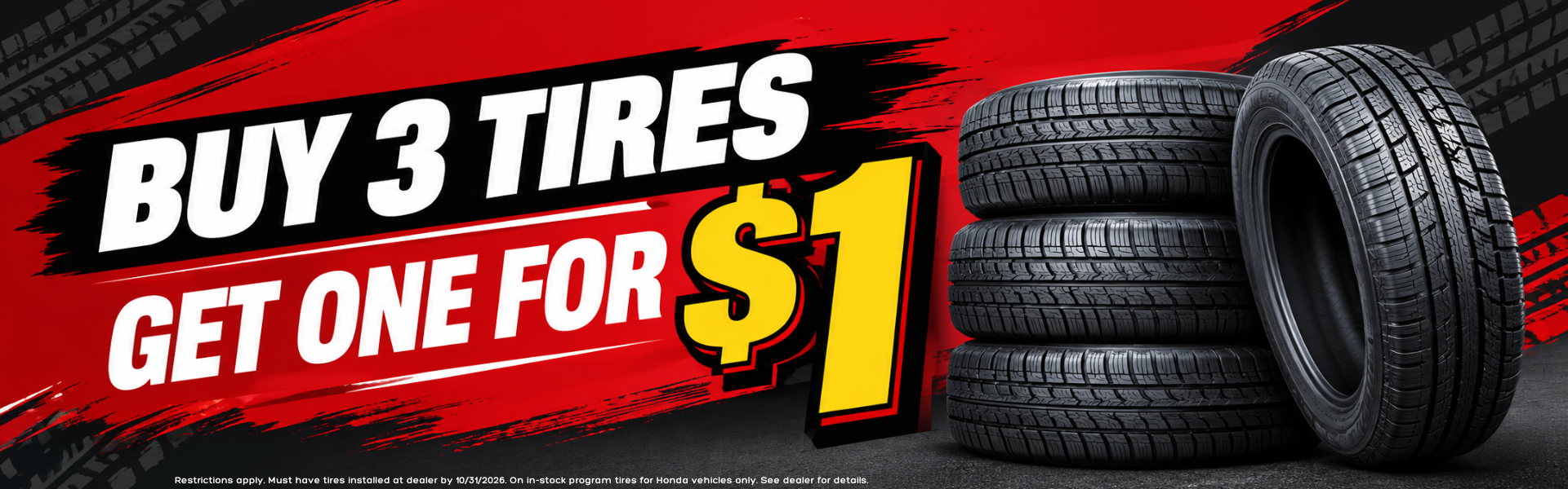 Tire Sale at DELLA Honda Plattsburgh
