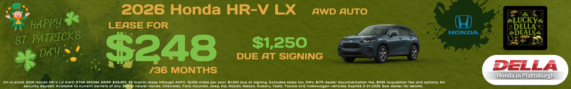 2026 Honda HR-V For Sale Burlington VT