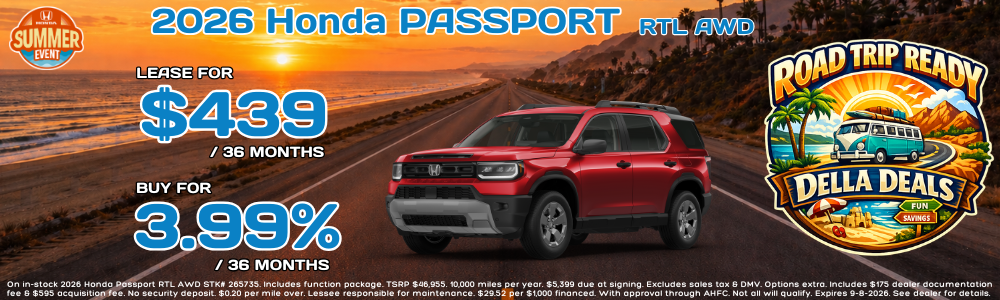 2026 Honda Passport Inventory in Plattsburgh NY