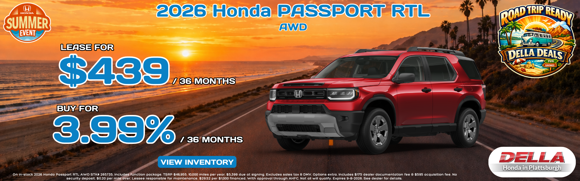 2026 Honda Passport for sale in Plattsburgh